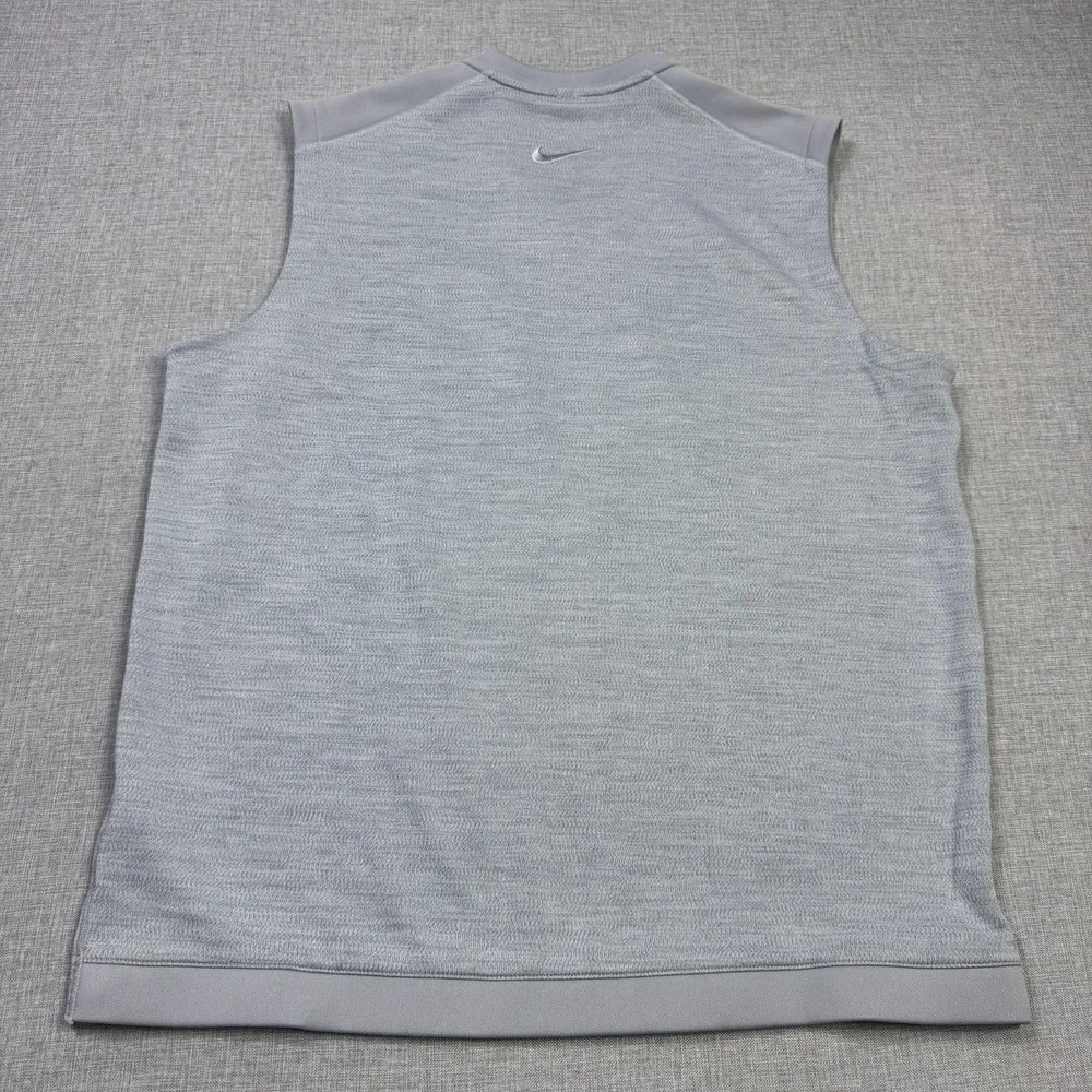 Nike Golf Sweater Vest Mens L Gray V-Neck Dri-FIT Tour Performance Sleeveless - Picture 11 of 12